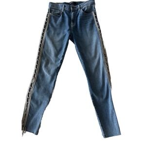 New Hudson Lace Up Sides High Rise‎ Skinny Jeans Barbara Dazz Size 26